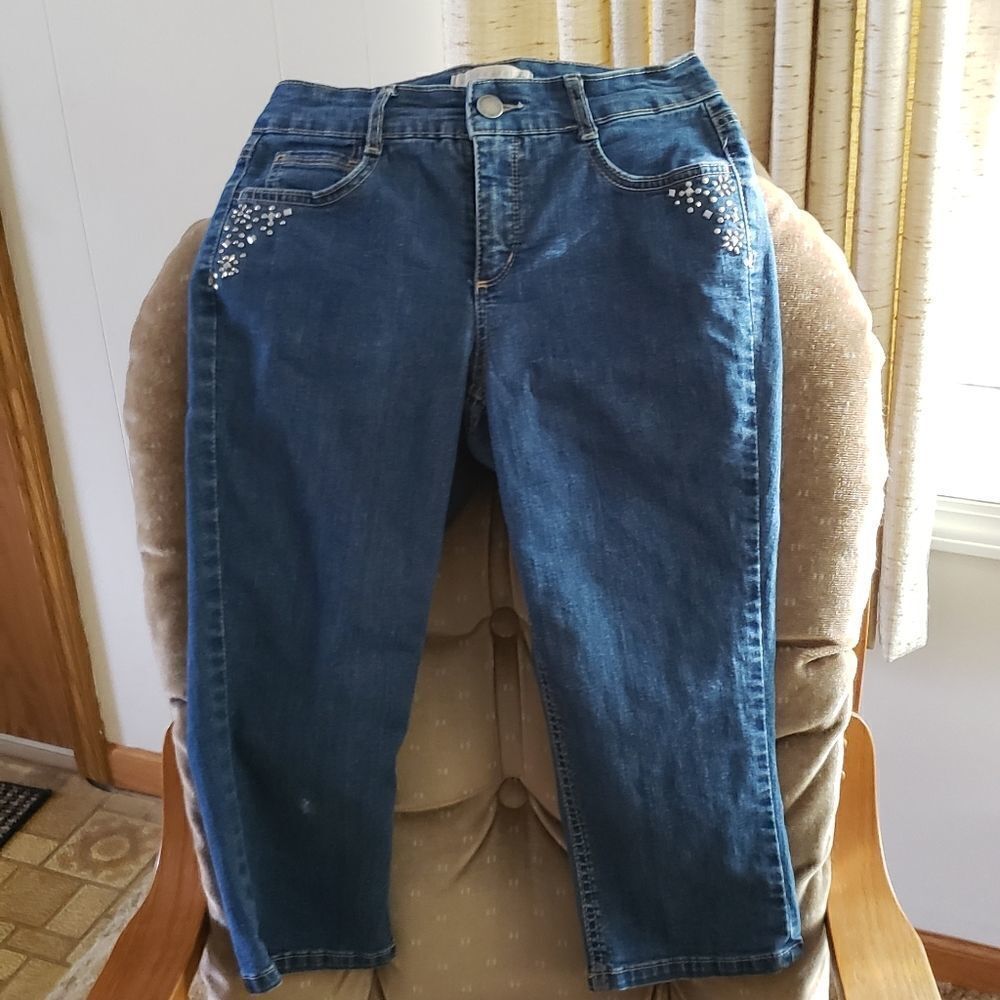 Laura Ashley Capri Jeans Sz 4P